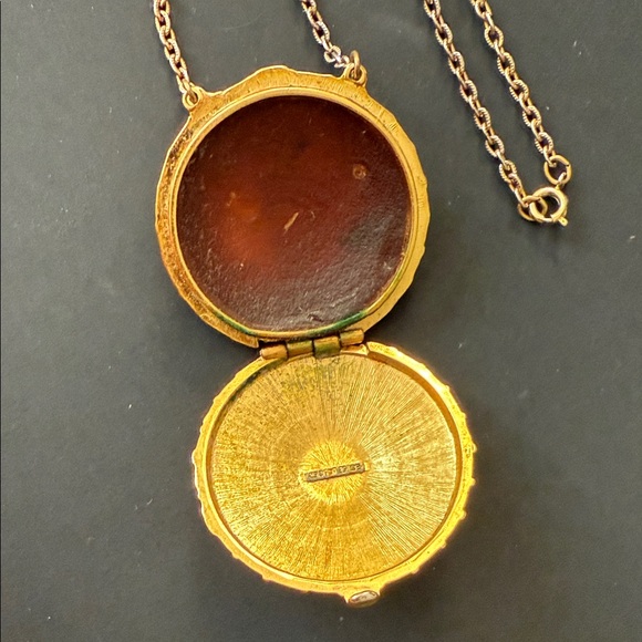 Estee Lauder Perfume Necklace with Blue Stone - Picture 2 of 4